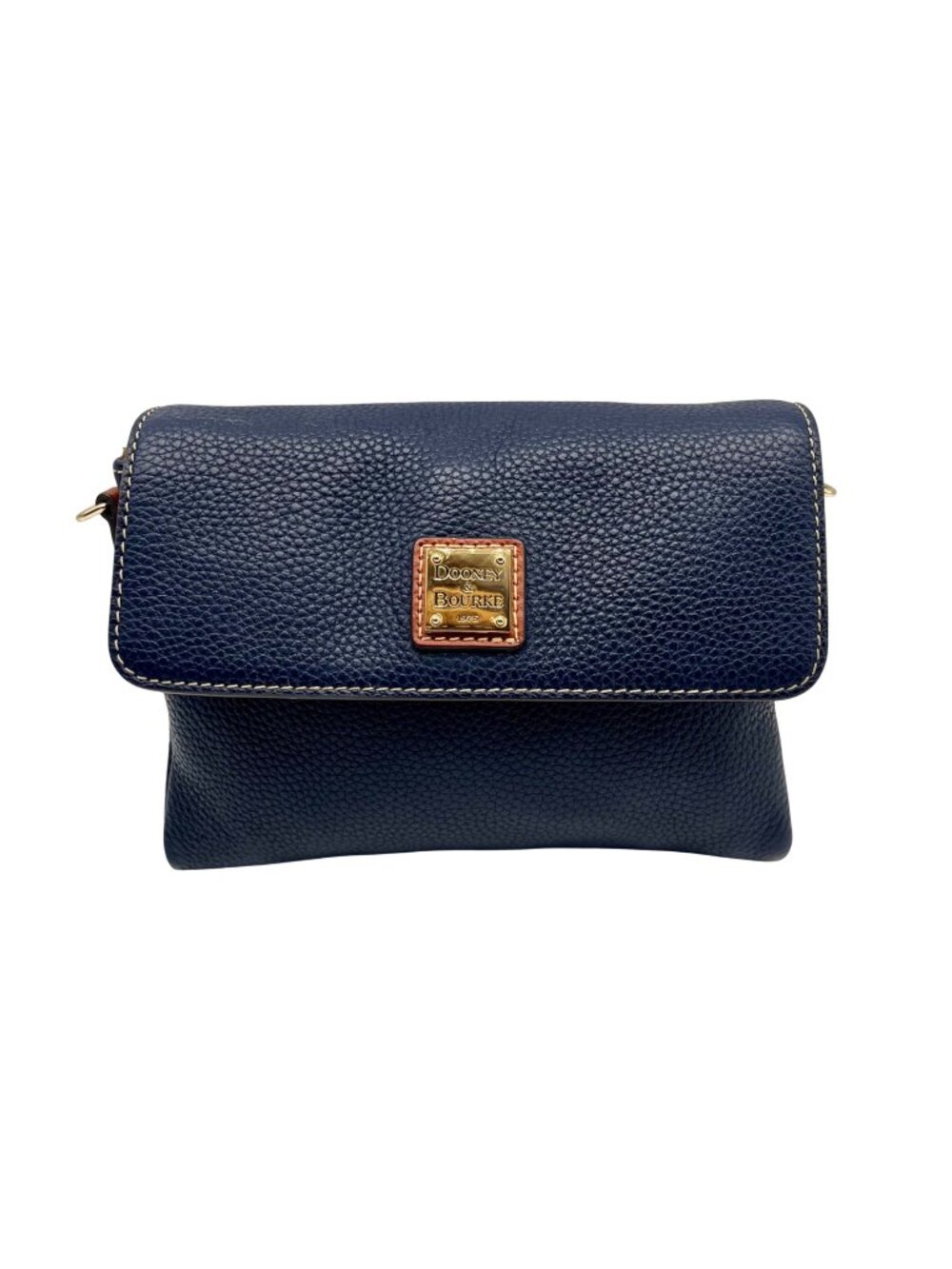 Dooney & Bourke Pebble Grain Leather Blue Hunter Crossbody Bag
